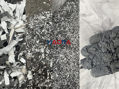 【智能分选黑科技】电池极片脱粉回收线：一键实现黑粉/铜铝精准分离，产能提升3倍！​